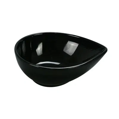 Yanco Water Drop Melamine 26 Fl Oz. Serving Bowl In Black