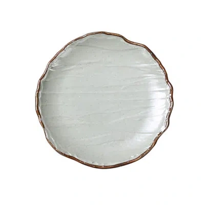 Yanco Yoto 9" Melamine Salad Plate In Brown;gray