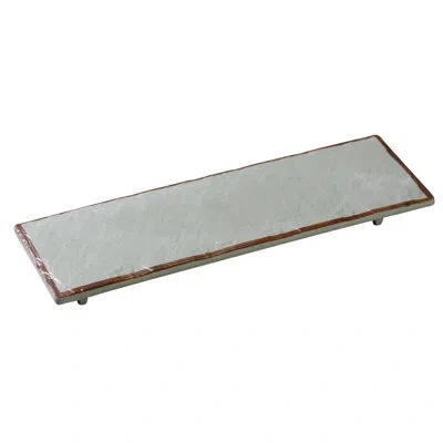 Yanco Yoto Display Melamine Platter In Brown;gray