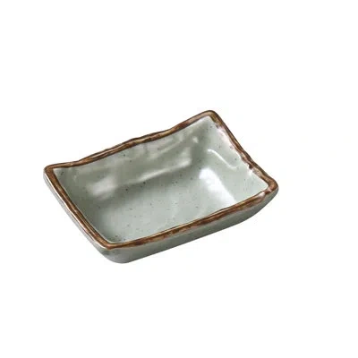 Yanco Yoto Sauce Dish Melamine Condiment Server In Brown;gray
