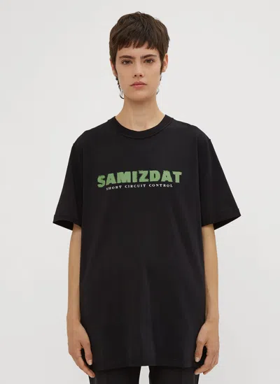 Yang Li Samizdat Short Circuit Control T-shirt In Black