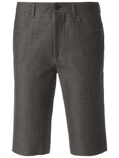 Yang Li Tailored Knee-lenght Shorts In Gray