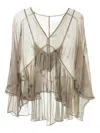 Yangkehan Ruffled Blouse In Neutral