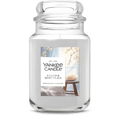 Yankee Candle A Calm And Quiet Place Original Large Jar Candle, 22 oz In White
