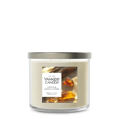 Yankee Candle Amber And Sandalwood 3-wick Candle, 14.5 oz
