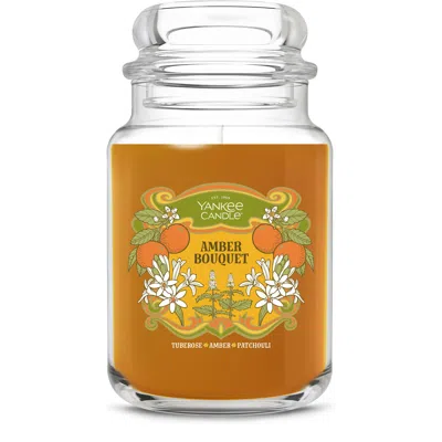 Yankee Candle Amber Bouquet Original Large Jar Candles, 22 oz