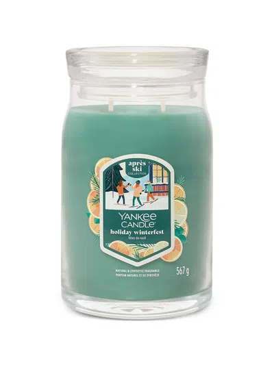 Yankee Candle Après Ski Holiday Winterfest Candle In Green