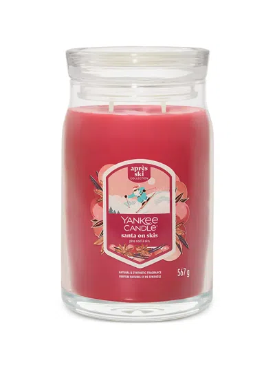 Yankee Candle Après Ski Santa On Skis Candle In Red