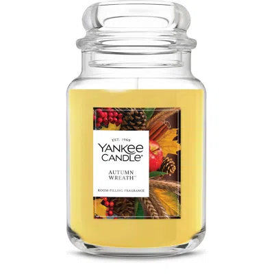 Yankee Candle Autumn Wreath Original Large Jar Candles, 22 oz