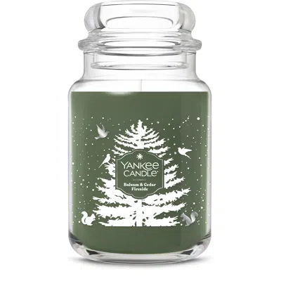 Yankee Candle Balsam And Cedar Fireside Original Large Jar Candle, 22 oz
