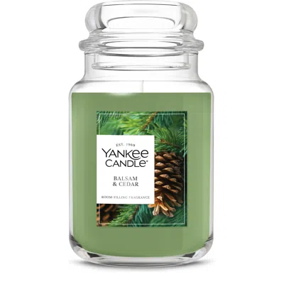 Yankee Candle Balsam And Cedar Original Large Jar Candles, 22 oz