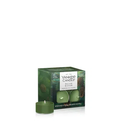 Yankee Candle Balsam And Cedar Tea Light Candles, 0.44 oz Each