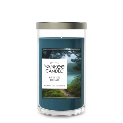 Yankee Candle Bayside Cedar, 14.25 Oz, Medium In Blue