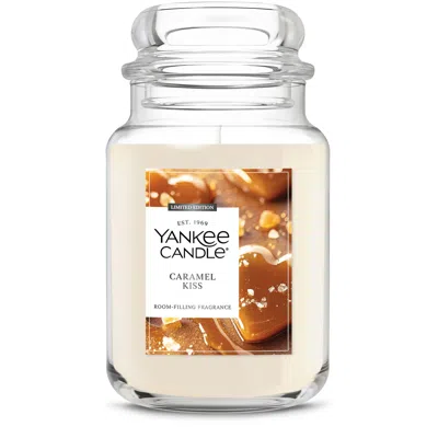 Yankee Candle Caramel Kiss Original Large Jar Candle, 22 oz In Pink