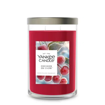 Yankee Candle Cherries On Snow 20 Oz. Signature Large Tumbler Candle, 20 oz