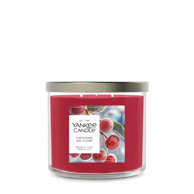Yankee Candle Cherries On Snow 3-wick Candle, 14.5 oz