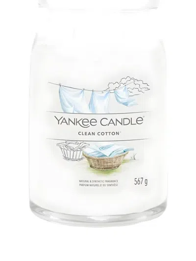 Yankee Candle Clean Cotton Candle In White