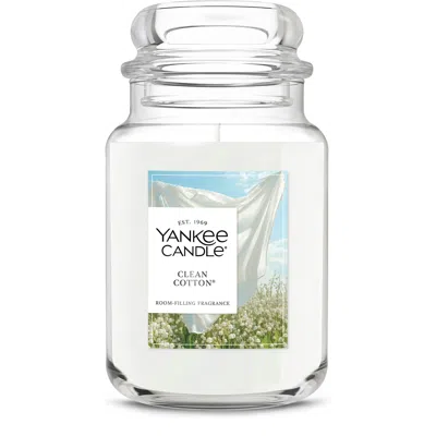 Yankee Candle Clean Cotton Original Large Jar Candles, 22 oz