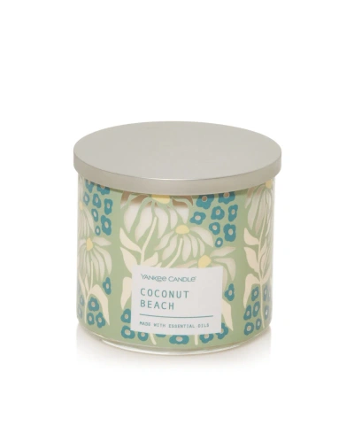 Yankee Candle Coconut Beach Decorative 3-wick Tumbler Candle, 14.5 oz
