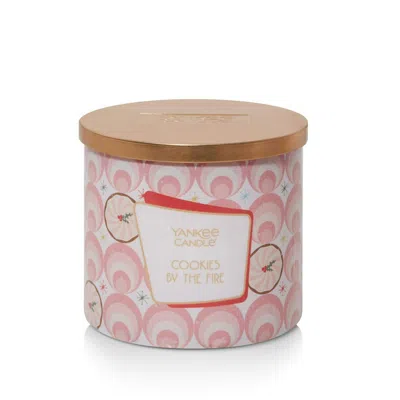 Yankee Candle Cookies By The Fire 3-wick Candles, 14.5 oz In Pink