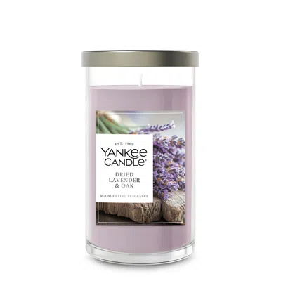 Yankee Candle Dried Lavender And Oak, 14.25 Oz, Medium In Purple