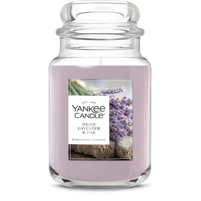 Yankee Candle Dried Lavender And Oak Original Large Jar Candles, 22 oz