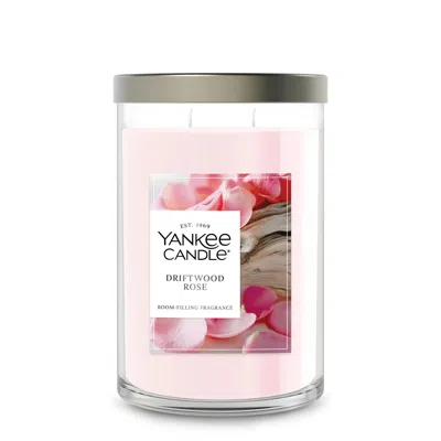 Yankee Candle Driftwood Rose Large Tumbler Candle, 20 oz In Pink