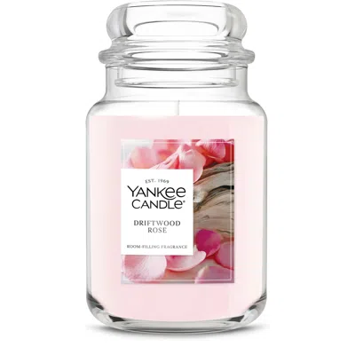 Yankee Candle Driftwood Rose Original Large Jar Candle, 28 oz In Pink