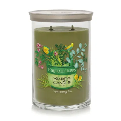 Yankee Candle Emerald Herbs - Thyme ? Earthy Soil 20 Oz. Signature Large Tumbler Candle, 20 oz