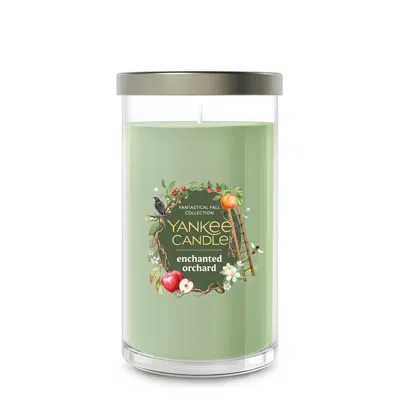 Yankee Candle Enchanted Orchard Medium Pillar Candle, 14.25 oz In Green