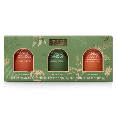 Yankee Candle Fall Favorites Gift Set Gift Set, Three 5 oz Each Total 15 oz