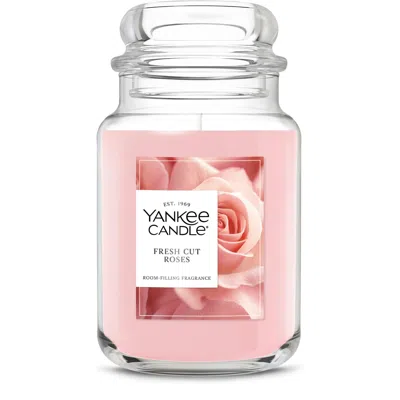 Yankee Candle Fresh Cut Roses Original Large Jar Candles, 22 oz