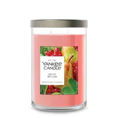 Yankee Candle Fruit Splash Large Tumbler Candle, 20 oz In Pink