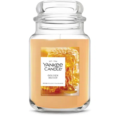 Yankee Candle Golden Honey Original Large Jar Candle, 37 oz In Orange