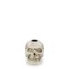 Yankee Candle Halloween Skull Porcelain Taper Holder Taper Candle Holder In White