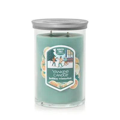 Yankee Candle Holiday Winterfest 20 Oz. Signature Large Tumbler Candle, 20 oz In Green