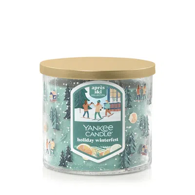 Yankee Candle Holiday Winterfest 3-wick Candles, 14.5 oz In Green