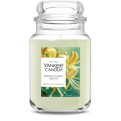 Yankee Candle Honeysuckle Grove Original Large Jar Candle, 35 oz In Green