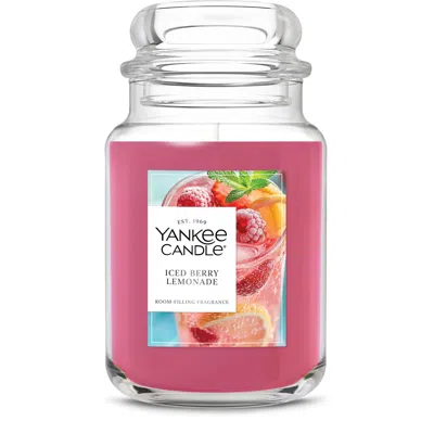 Yankee Candle Iced Berry Lemonade Original Large Jar Candles, 22 oz
