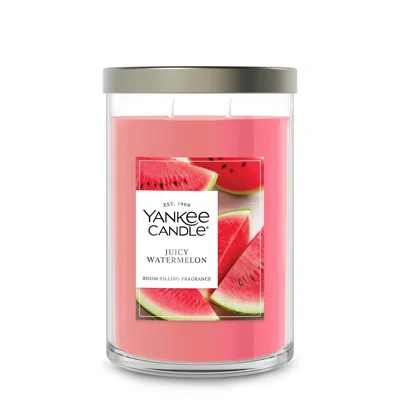 Yankee Candle Juicy Watermelon Signature Large Tumbler Candle, 20 oz In Pink