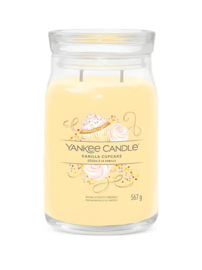 Yankee Candle Large Vanilla Cupcake Candle In Transparent
