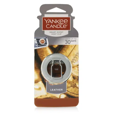 Yankee Candle Leather Smart Scent Vent Clip, 13 Fl oz