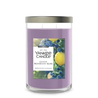 Yankee Candle Lemon Blueberry Bliss Large Tumbler Candle, 20 oz In Purple