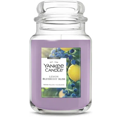 Yankee Candle Lemon Blueberry Bliss Original Large Jar Candle, 22 oz In Purple