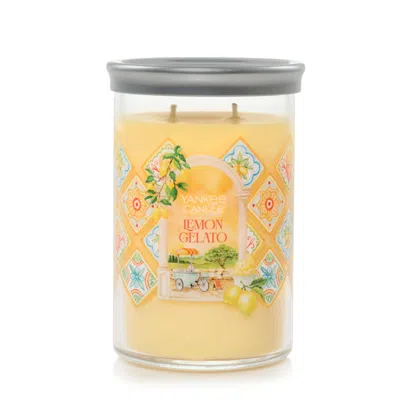 Yankee Candle Lemon Gelato 20 Oz. Signature Large Tumbler Candle, 20 oz In Yellow