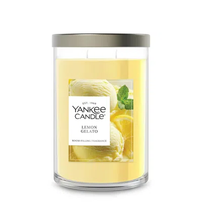 Yankee Candle Lemon Gelato Large Tumbler Candle, 20 oz In Yellow