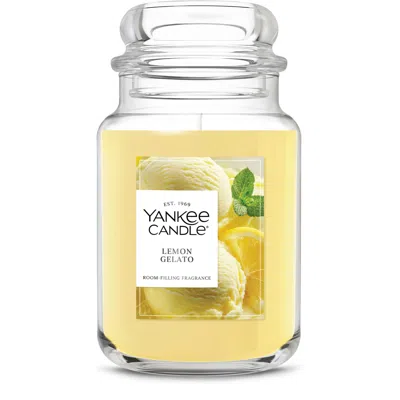 Yankee Candle Lemon Gelato Original Large Jar Candle, 26 oz In Yellow