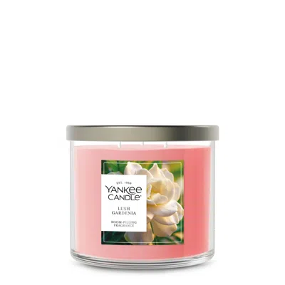 Yankee Candle Lush Gardenia 3-wick Candle, 14.5 oz In Pink