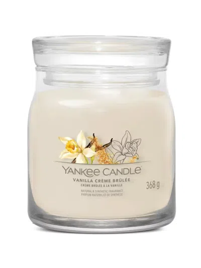 Yankee Candle Medium Vanilla Crème Brûlée Candle In Neutral