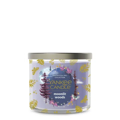 Yankee Candle Moonlit Woods 3-wick Candle, 14.5 oz In Blue